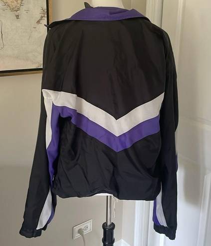 Coolest One of a Kind Nylon USA Olympics Purple Windbreaker Zip Up Jacket Size M