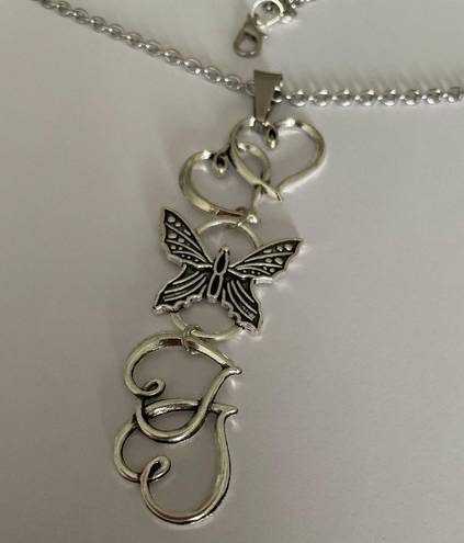 infinity Butterfly Hearts Charm Necklace