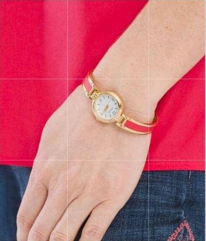 Chico's Chico’s  Zoey gold tone and red Watch