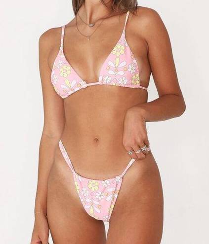 Aurelle Swim  Poppy Pink Floral Bikini