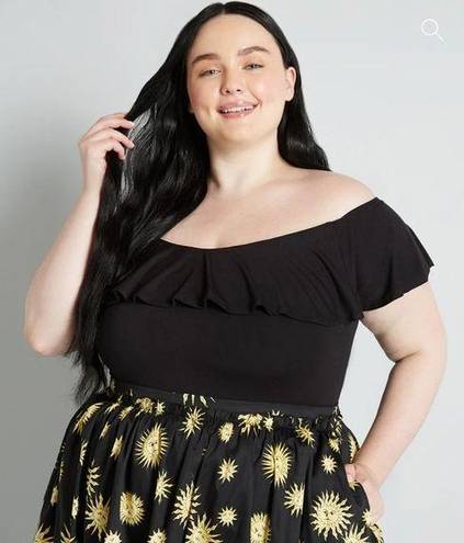 Modcloth  / And The Frill Goes On Off-Shoulder Bodysuit