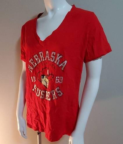 Edge Pro  Nebraska Huskers Red Tee Shirt (L)