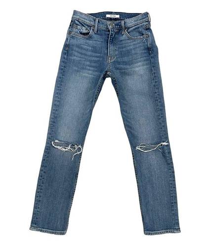 GRLFRND GRLERND Naomi High Waist  Straight Leg Jeans In I will Survive Blue Size 24