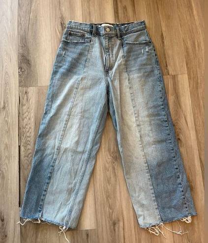 Abercrombie & Fitch  30/10 The Crop Wide Leg Ultra High Rise Jeans