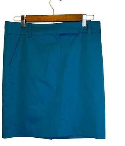 Trina Turk  Skirt Women's 6 Mini Blue Pencil Skirt