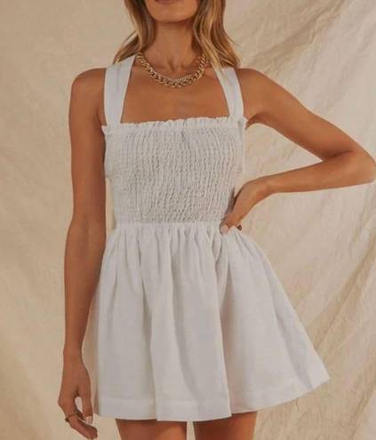 Peppermayo White Mini Dress