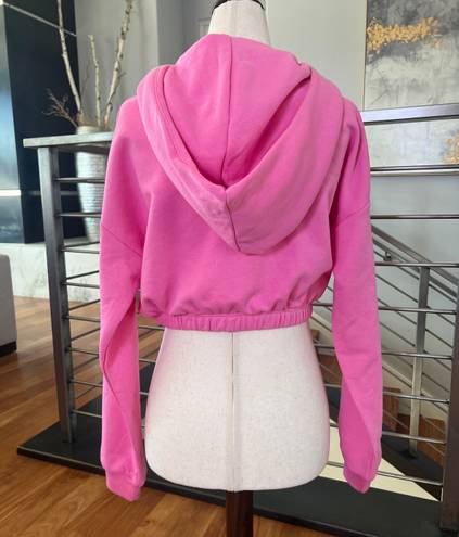 Naked Wardrobe French Terry Hoodie In Bubblegum Pink