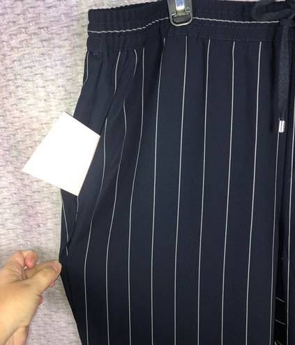 DKNY Blue Striped Pants L NWT