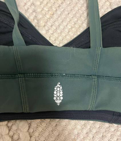 Free People Movement Army Green Sports Bra