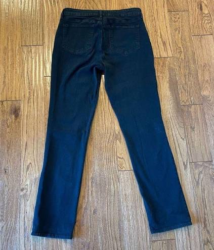 NYDJ  Sheri slim leg black jeans size 8