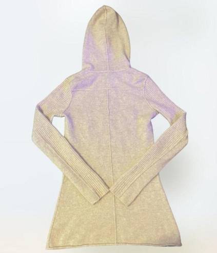 Agua cashmere creme hooded sweater size XS