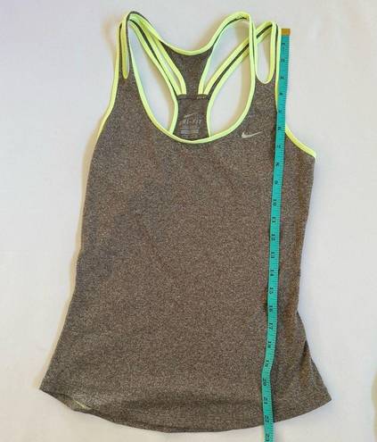 Nike  Dri-fit womens gray and green tank top