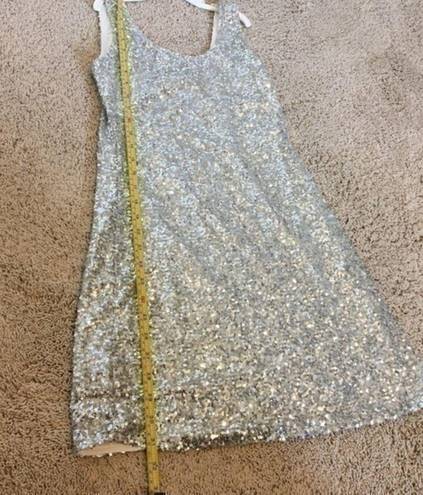 Alythea  silver sequined mini dress size medium