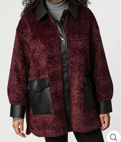 Bernardo  Shearling Shirt Jacket