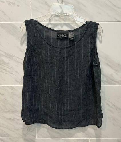 Liz Claiborne Sheer Gray Tank Top