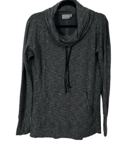 Athleta  Studio Cowl Sweatshirt Charcoal Heather Women’s Size M