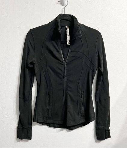 Lululemon  Athletica Define Luon Womens Full Zip Jacket Size 6 Black Active