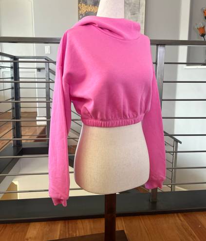 Naked Wardrobe French Terry Hoodie In Bubblegum Pink