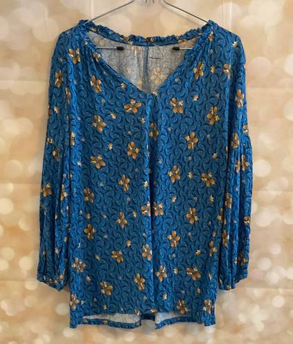 The Loft  Acorn Blue Blouse