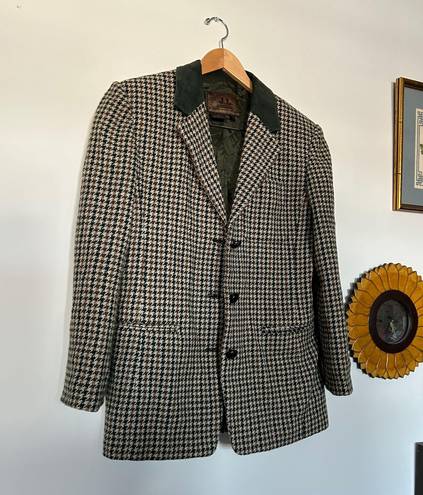 Houndstooth Vintage  Blazer Jacket