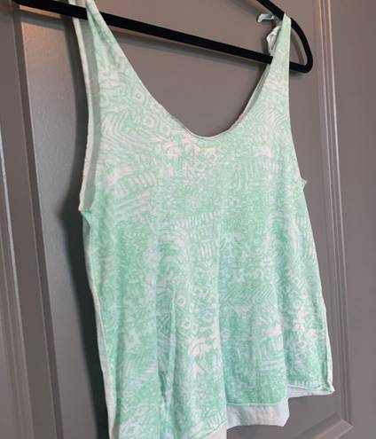 Ecote Ecoté blue & white tank top size small. 