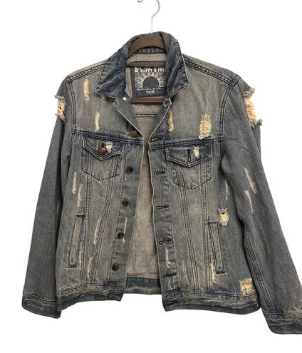 Spiritual Gangster Jacket XS Denim Jacket  “I am the Light”