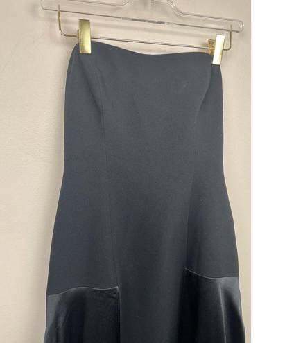 Cinq à Sept Cinq a Sept Black Elsa Crepe Handkerchief Strapless Dress - size 2