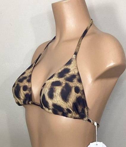 PilyQ New.  cheetah bikini top. Small