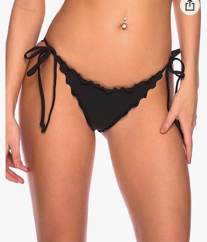 Relleciga Women's Wavy Tie Side Brazilian Bikini Bottom