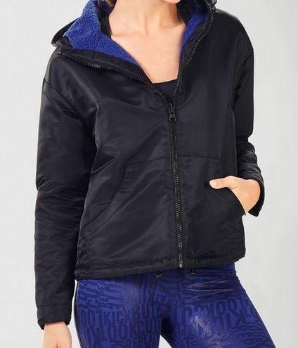 Fabletics   Cher Polar Fleece Jacket black size Small