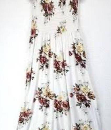 American Eagle  maxi dress floral corset woman’s small strapless