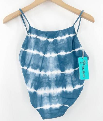 Tiare Hawaii  Swimsuit Size Small One Piece Blue Tie Dye NWT Beach Coastal Summer