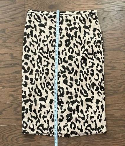 Iris Setlakwe Cheetah Midi Pencil Skirt