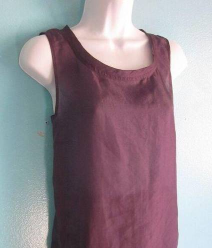 DKNY  Purple Silk Tank Size 8 Lightweight