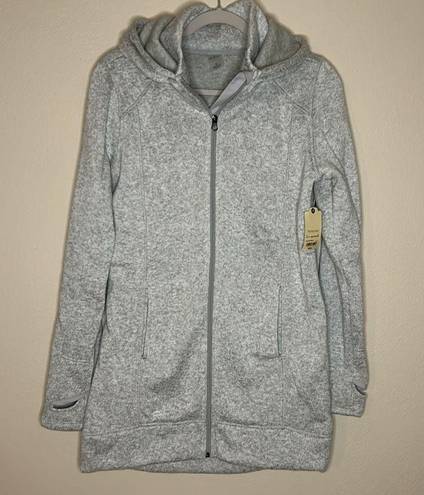 St. John’s Bay NWT  Active Hooded Fleece Jacket Small Gray