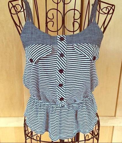 Kirra  sleeveless blue cute summer TOP size Small