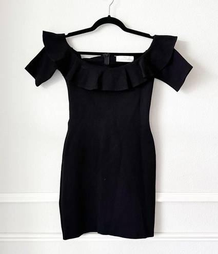 Amanda Uprichard  Sia Mini Dress in Black sz P