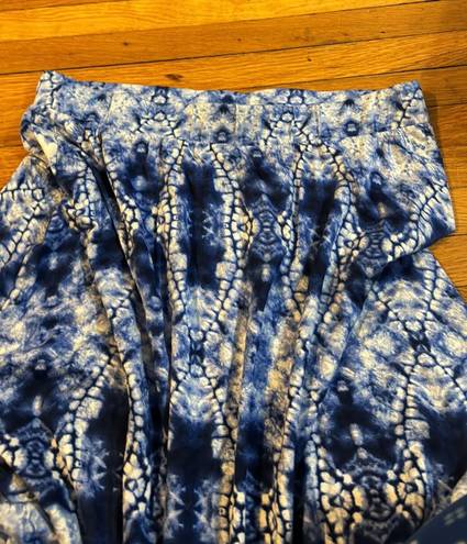 Dress Barn Blue Designed Skirt Size Women's Petite S