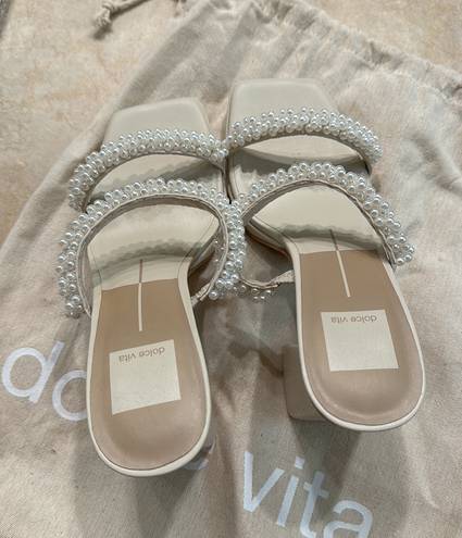 Dolce Vita Ariele Pearl Heels Tan Size 6.5