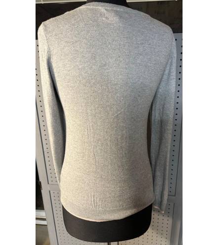 Elle COPY -  TRES CHC gray and pink medium sweater