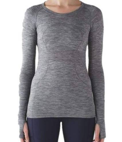 Lululemon   Swiftly Tech Long Sleeve Crew Grey 2