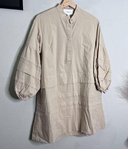 Tuckernuck  NWT Pomander Place Dress Khaki Chelsea Tan Cotton Mini Dress Size XXS