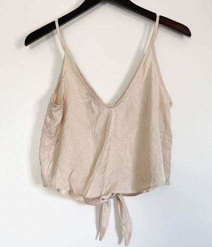 Wishlist  Button Cami Tie Waist Cream Small