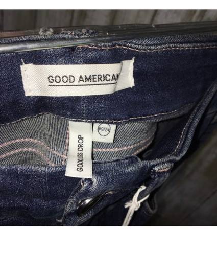 Good American NWT  Good Leg Crop Blue 260