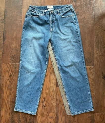 Talbots  stretch jeans with rhinestone trim, size 8