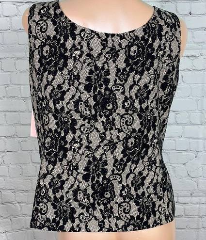 Jones Studio  Separates in Poly Faux Lace Print size 14 NWT