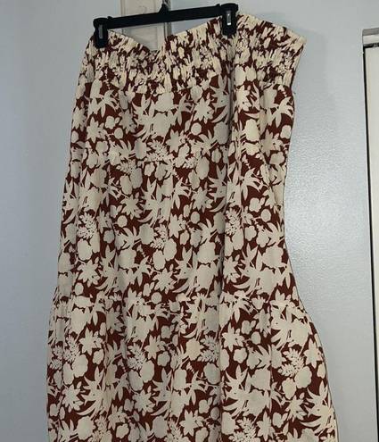 Universal Threads  Skirt Cotton Cottagecore Printed Midi Skirt Size 4X