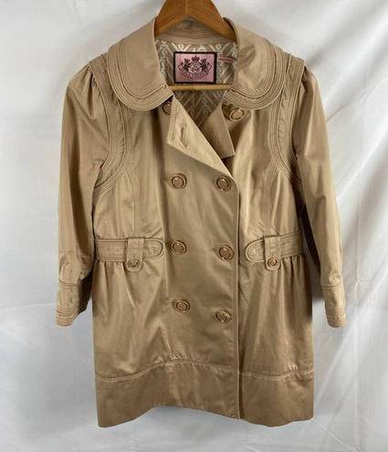 Juicy Couture  Vintage Quarter Sleeve Trench Coat Medium