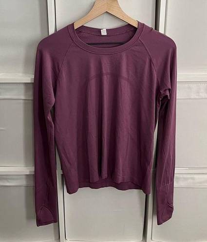 Lululemon  Purple Swiftly Tech Long Sleeve Shirt