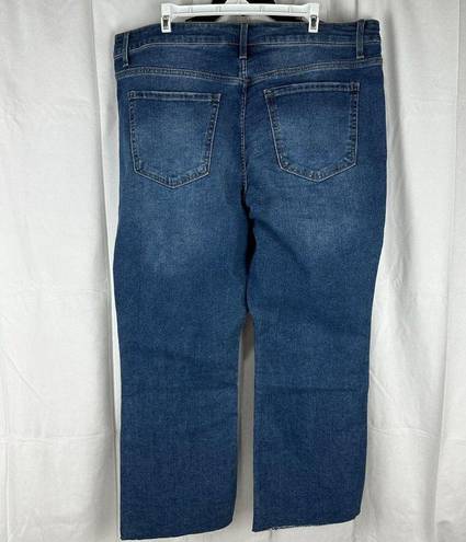 Terra & Sky  Women's Plus Size High Rise Cropped Bootcut Jeans Size 18W